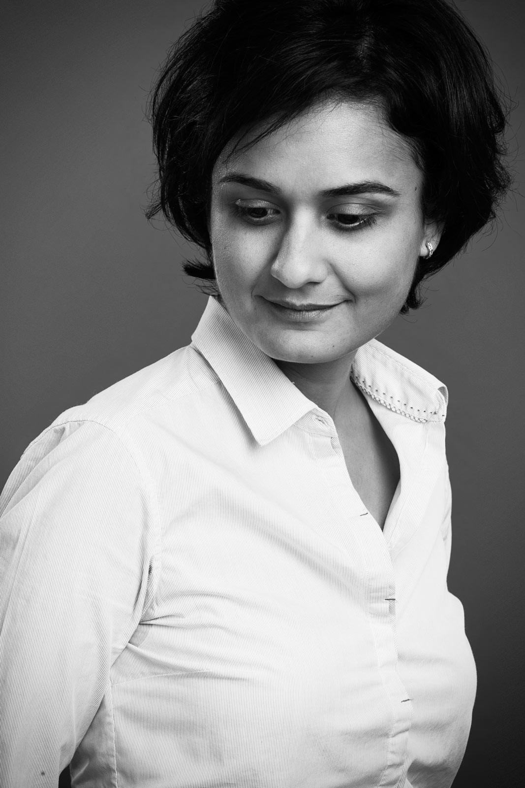 Portrait corporate noir blanc